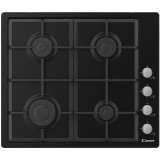 Plita incorporabila CHG6LB, Gaz, 4 zone, Grilaje din fonta, Negru