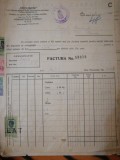 Factura zahar 1941 Indumin Bucuresti Brasov Administratia Fabricii BOD