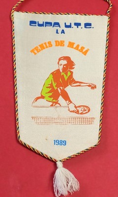 Fanion (Uniunea Tineretului Comunist-Comitetul Central) - CUPA UTC la TENIS de MASA 1989 foto