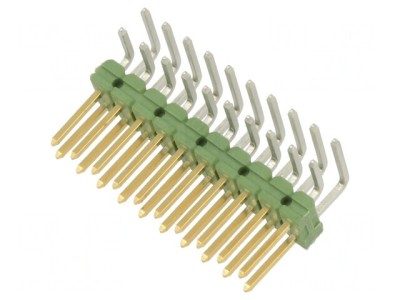 Conector pini tată 10 pini 90&amp;deg; 2,54mm foto