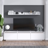 Cumpara ieftin Ansamblu Comoda TV Prag Alb