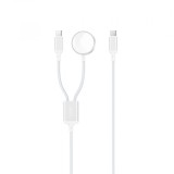 Cablu Incarcare XO Design CX030 pentru Apple Watch Series, Alb
