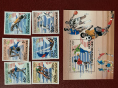 republica centrafricana - Timbre sport, jocurile olimpice 1984, nestampilate MNH foto