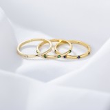 Cumpara ieftin Inel Fin din Argint 925 Placat cu Aur E i Zirconiu Eternity , , zMinimal Sparkle,
