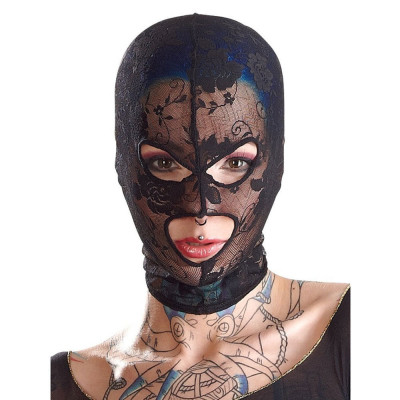 Naughty Hood - Mască Bondage Neagră foto
