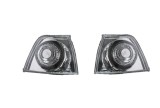 Set lampa semnalizare fata BMW Seria 3 (E36), 12.1990-03.2000, model Sedan/COMPACT/model COMBI, Taiwan, partea stanga+dreapta, transparent, argintiu;, Rapid