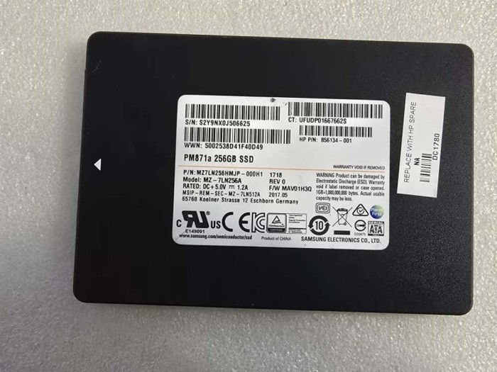 Solid State Drive (SSD) Samsung 256GB SATA 6Gbps 2.5-inch MZ-7LN256A