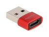 Adaptor USB 2.0 A la C, Conector Roșu - DELOCK