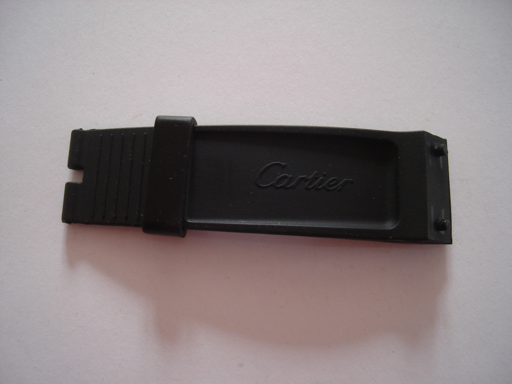 Curea cauciuc/silicon ceas Cartier, doar partea superioara, 23 mm |  Okazii.ro