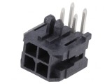 Soclu cablu-placă Micro-Fit 3.0 4 pini 2x2