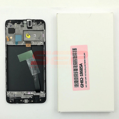 LCD+Touchscreen cu Rama Samsung Galaxy M10 2019 / M105F BLACK foto