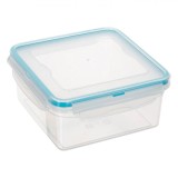 Caserolă Plastic, Etanșă, Capacitate 1.3L, Transparentă, Compatibilă Cuptor Microunde și Mașină de Spălat Vase, Oem
