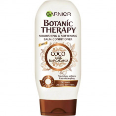 Balsam Par Uscat Garnier, 200 ml, Botanic Therapy Coco Milk &amp;amp; Macadamia, Balsam pentru Par Uscat, Balsam cu Lapte de Cocos, Balsam cu Macadamia, Balsa foto