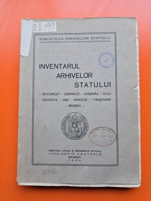 Inventarul Arhivelor Statului - Biblioteca arhivelor statului foto