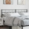 VidaXL Tăblie de pat metalică, negru, 160 cm 355694