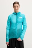 The North Face windbreaker Windstream culoarea turcoaz, NF0A87HF6IB1