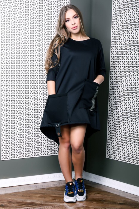 Rochie pt adolescente Arina Negru - 14Marimea