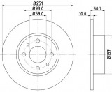 Disc frana FIAT CROMA (154) (1985 - 1996) KRIEGER 0950004250