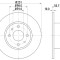 Disc frana VW TRANSPORTER IV platou / sasiu (70XD) (1990 - 2003) KRIEGER 0950004250