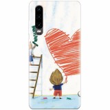 Husa silicon pentru Huawei P30, I Love You Creatures