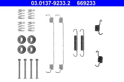 ATE 03.0137-9233.2 Set accesorii, sabot de frana foto