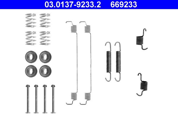 ATE 03.0137-9233.2 Set accesorii, sabot de frana