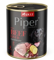 Hrana umeda pentru caini, Piper cu Ficat de Vita si Cartofi, 800 gr