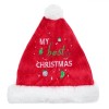 Căciulă Bebe My Best Christmas, Catifelată, Blană Albă, Roșu, 0-6 Luni