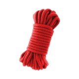 Sfoara BDSM pentru jocuri de dominatie si bondage, 5 m, Ohmama, bumbac, rosu