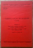 Tariful local de marfuri CFR, partea V/ 1984