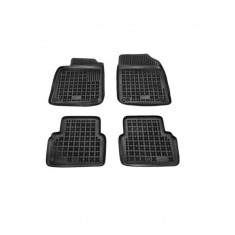 Set covorase auto din cauciuc SAAB 9.3 (YS3F), 09.2002-09.2007; 9-3 (YS3F), 07.2007-, presuri tip tavita, negru