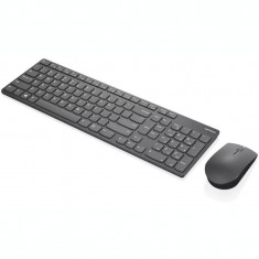 KIt TASTATURA si Mouse Lenovo &amp;amp;quot;Professional Ultraslim&amp;amp;quot; wireless 104 taste format standard mouse 3200dpi 2/1 butoane negru cu gri &amp;amp;quot;4X30T foto