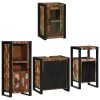 VidaXL Set de mobilier pentru baie cu ușă 4 pcs Lemn recuperat solid 3305685
