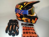 Cumpara ieftin Casca moto/enduro/atv +Ochelari+Manusi+Cagula