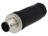 Mufă M12 5 PIN Tată Profibus IP65/IP67 Drept Pe Cablu