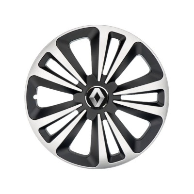 Set 4 Capace Roti Terra Gri-Negru R14, Compatibil Cu Renault foto
