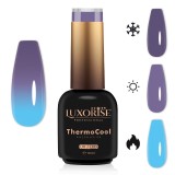 Cumpara ieftin Oja Semipermanenta Termica 3 Culori LUXORISE ThermoCool - Mystic Sky 10ml