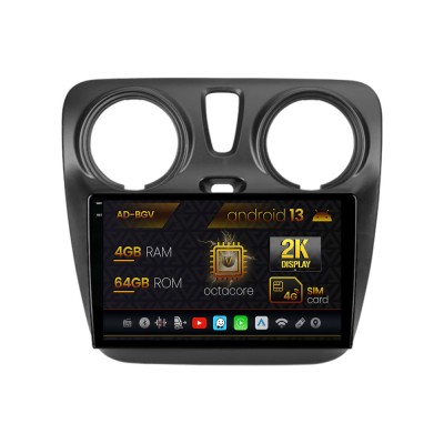 Navigatie Dacia Dokker Lodgy, Android 13, V-Octacore 4GB RAM + 64GB ROM, 9.5 Inch - AD-BGV9004+AD-BGRKIT376V2 foto