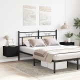 Set 2 Noptiere vidaXL Stejar Negru 40x30x30 cm Lemn Prelucrat Moderne Dormitor