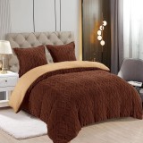 Lenjerie Pat Cocolino Lunno Co046, Microfibra Plusata, 3 Piese, , Maro