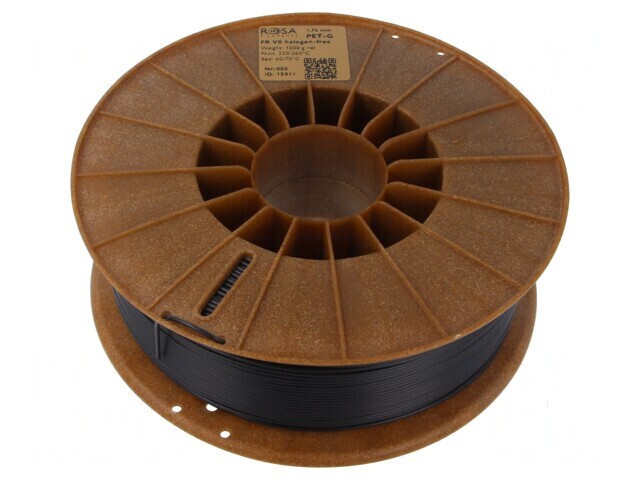 Filament PET-G FR V0 1,75mm neagră 1kg