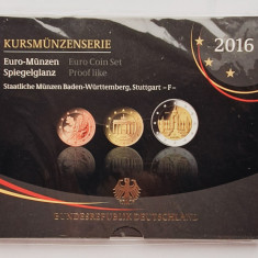 M01 Germania set monetarie 8 monede 2016 Stuttgart (F) UNC