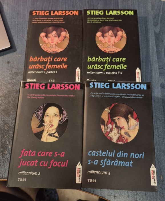 Stieg Larsson Millenium 1, 2 si 3