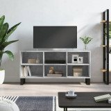 Comodă TV, gri beton, 103,5x30x50 cm, lemn compozit, vidaXL