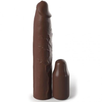 FANTASY X- TENSIONS - PIPEDREAMS SLEEVE 22,86 CM + 7,62 CM PLUG BROWN foto