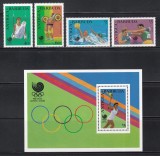 Antigua Barbuda 1988 - Jocurile Olimpice - Seul, Serie + Colita, MNH