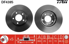 TRW DF4385 Disc frana foto