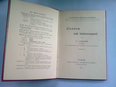 CICERONE EST INTERESSANT - L. LAURAND (CICERONE ESTE INTERESANT) foto