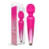 Cumpara ieftin Aparat Masaj Nixie Rechargeable Wand Massager, Pink Ombre Metallic, 8 Viteze, 20 Vibratii