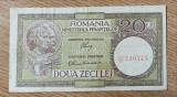ROMANIA - 20 lei 1947 - 1948 - 1950 , Luca / Rubicec , fil 38 , culoare inchisa